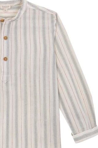 Overhemd - Ecru - Wit en grijs