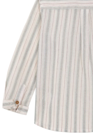 Overhemd - Ecru - Wit en grijs