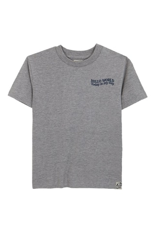 T-shirt - Gemêleerd Grijs - Grijs