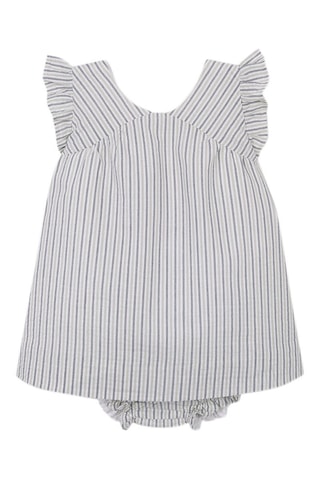 Jurk en Bloomer - Groen en Wit - Wit en groen