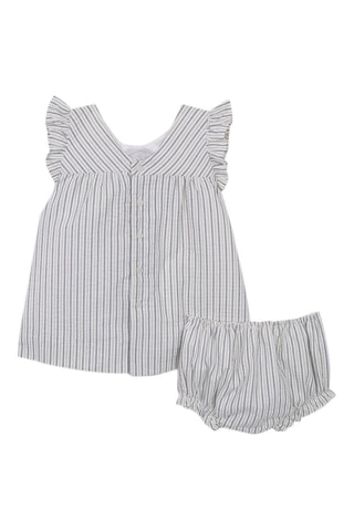 Jurk en Bloomer - Groen en Wit - Wit en groen