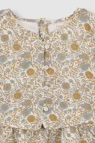 Linnen Jurk Trompe-l'oeil - - Wit