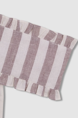 Linnen Bandeau met Ruches - Paars