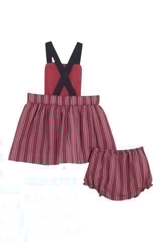 Robe-salopette et bloomer - Violet