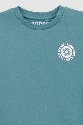 Fleece Sweater - Turquoise