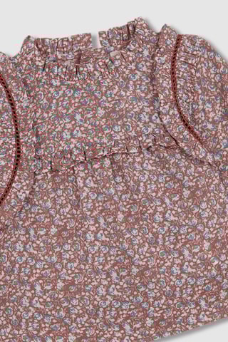 Top - Bordeauxrood - Wit, rood en blauw