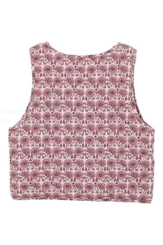 Dubbelzijdig Mouwloos Jasje - Paars