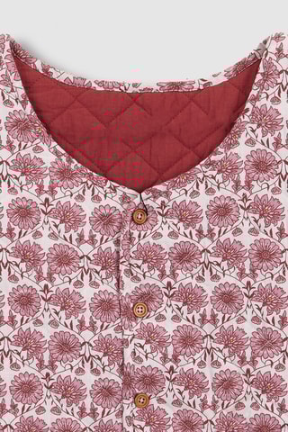 Dubbelzijdig Mouwloos Jasje - Paars