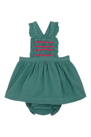 Robe-salopette et bloomer - Vert