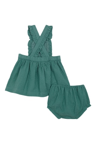 Robe-salopette et bloomer - Vert