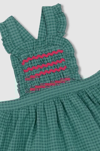 Robe-salopette et bloomer - Vert