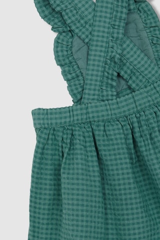 Robe-salopette et bloomer - Vert