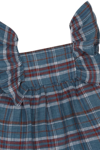 Robe et bloomer en lin - Bleu