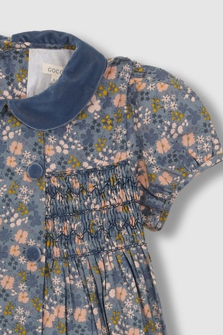 Robe - Blanc, vert, jaune et rose