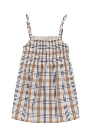 Jurk - Wit en Beige - Wit en beige