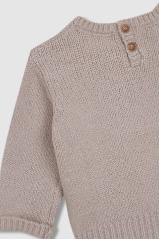 Trui - Beige - Beige en rood