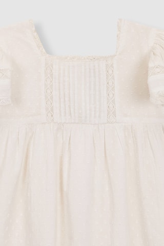 Robe en plumetis - Blanc