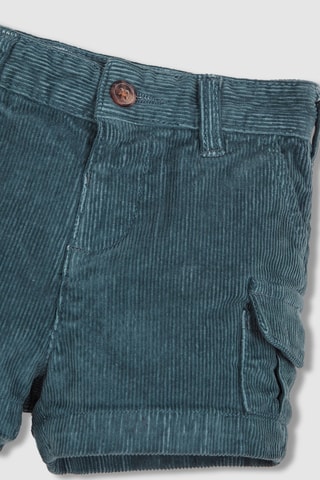 Velours Short - petrolblauw - Zilverkleurig