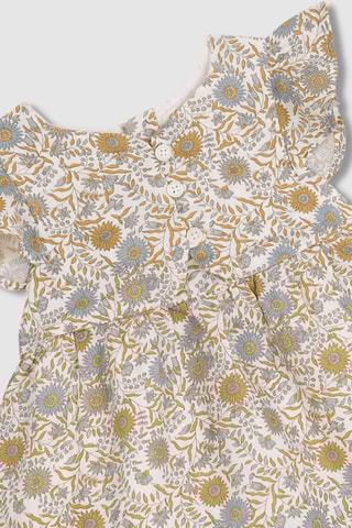 Robe et bloomer en lin - Blanc