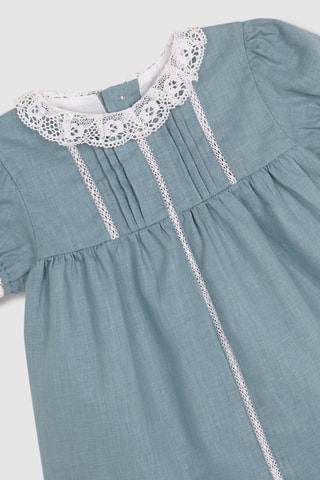 Robe et bloomer en lin - Vert