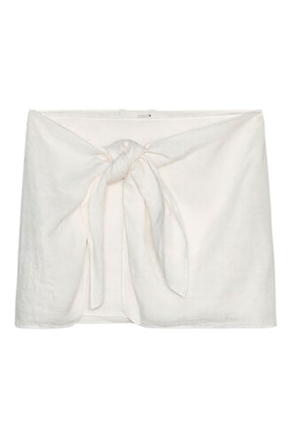 Paréo en lin - Blanc