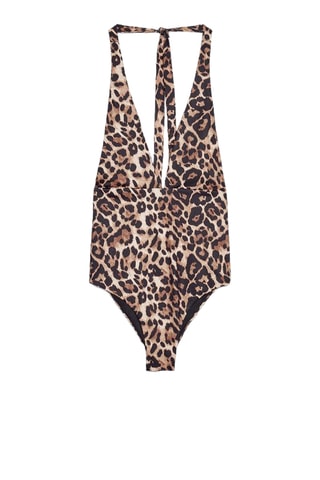 Maillot de bain 1 pièce - Marron