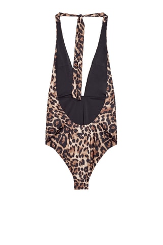 Maillot de bain 1 pièce - Marron