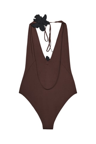 Maillot 1 pièce - Marron