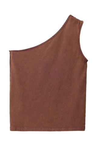 Débardeur asymétrique - Marron