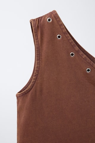 Débardeur asymétrique - Marron