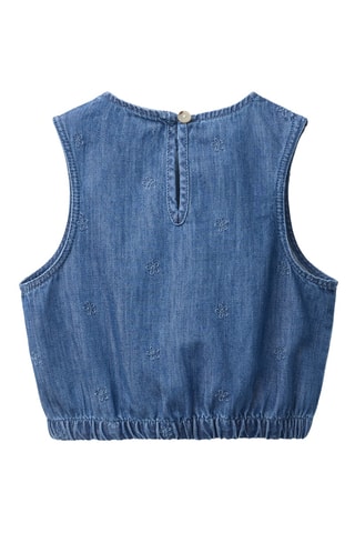 Débardeur en jean - Bleu