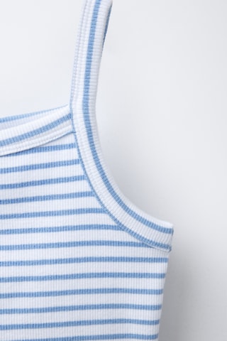 Débardeur - Ciel et blanc