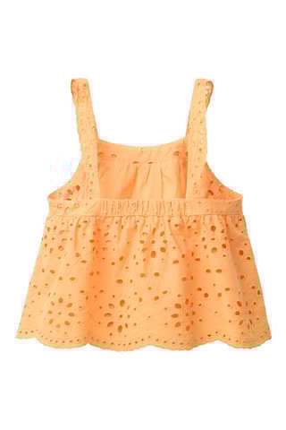 Débardeur en broderie anglaise - Orange