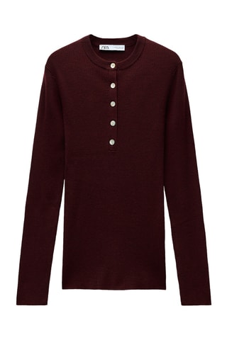 Pull en laine - Bordeaux