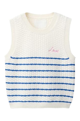 Pull sans manches - Blanc