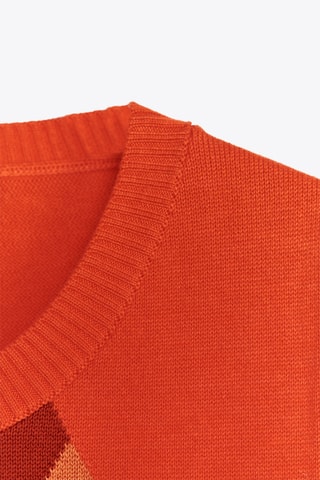 Pull sans manches - Corail