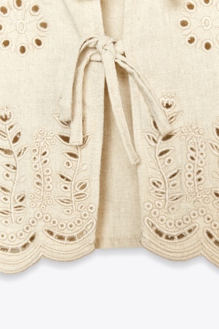 Gilet sans manches en lin - Beige