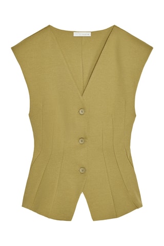 Gilet de costume - Vert olive