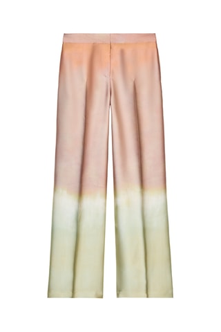 Pantalon dip and dye - Saumon et vert clair