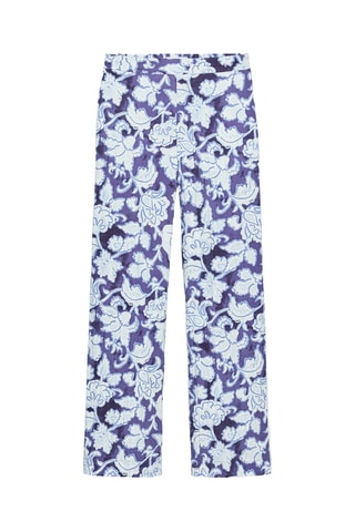 Pantalon - Violet et blanc