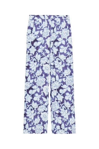 Pantalon - Violet et blanc