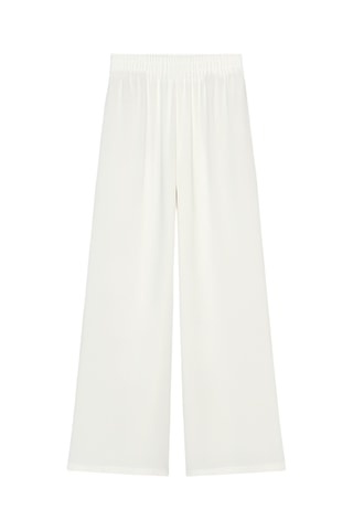 Pantalon wide legs - Blanc