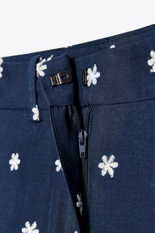 Pantalon - Bleu marine et écru