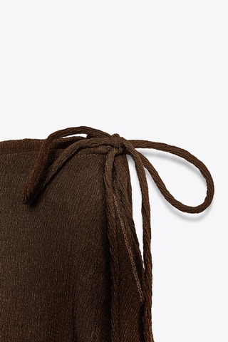 Pantalon trompe-l’œil - Marron