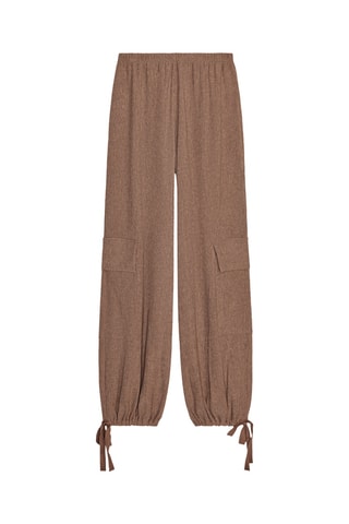 Pantalon cargo - Marron chiné