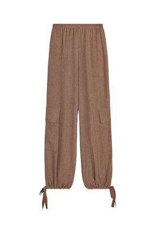 Pantalon cargo - Marron chiné