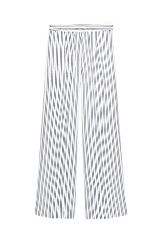 Pantalon - Blanc et bleu marine