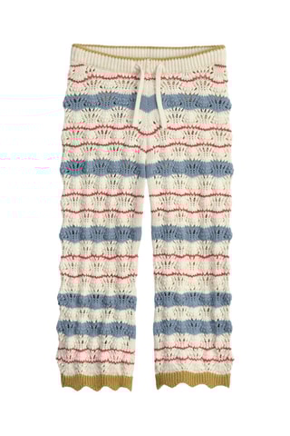 Pantalon - Blanc et bleu clair