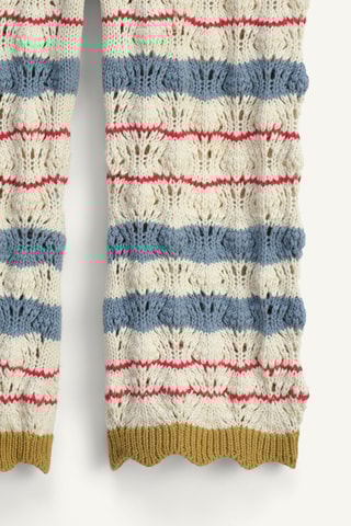 Pantalon - Blanc et bleu clair