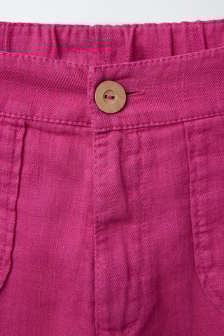 Pantalon en lin - Fuchsia